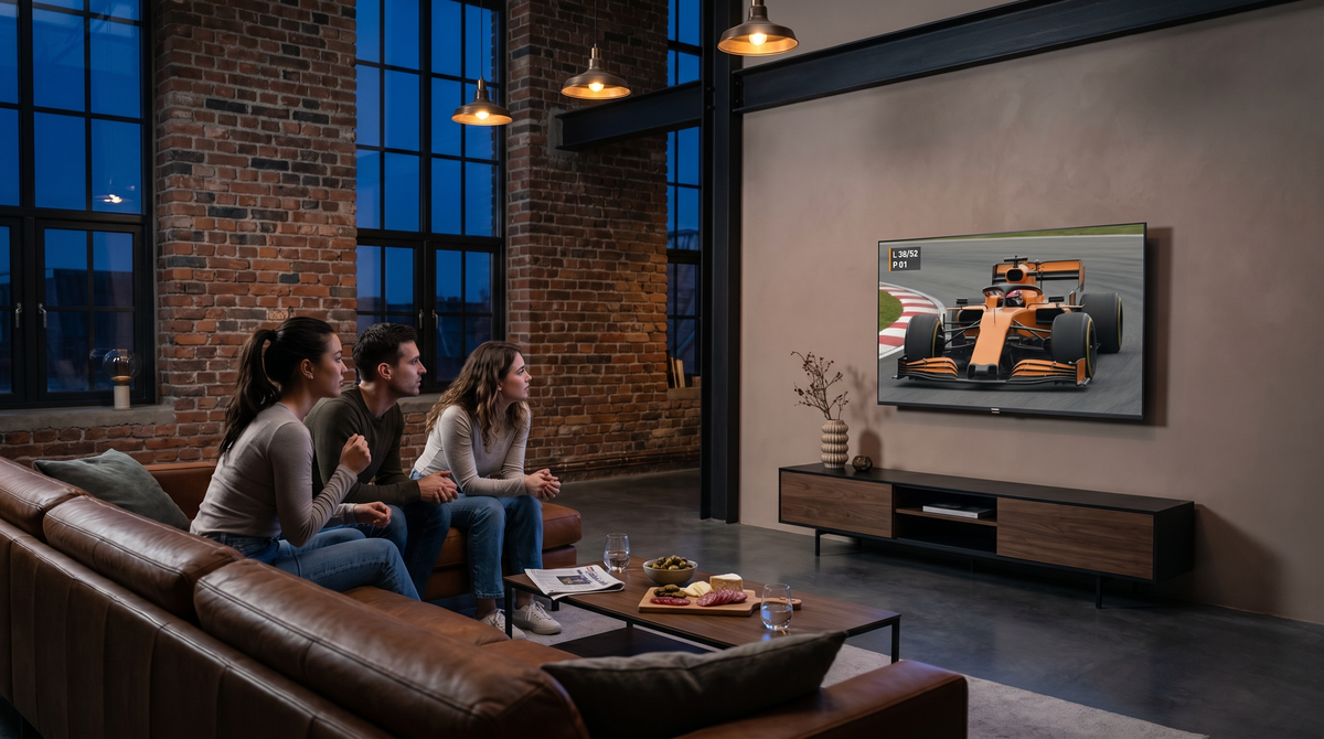 Tornado 55" 4K UHD Frameless Smart TV: WebOS 23, HDR10/HLG, Dolby Digital Plus, BT 5.0, Voice Remote, 2x10W, 3xHDMI/2xUSB