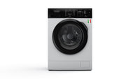 Tornado 8kg Front Load Inverter Washer: 1400rpm, A Eff, Steam Prog, Rapid 15min, Self-Clean Drum, 15 Progs, Auto Balance.