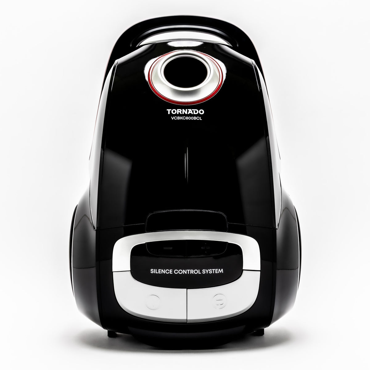 Tornado Bagged Cylinder Vacuum: 800W/210W Suction, 4L Cloth Bag, H10 HEPA, 8m Cable/11m Radius, Eco Brush.
