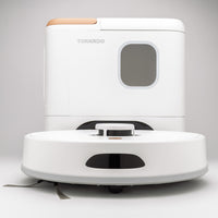 Tornado 5-in-1 Pet Robot Vacuum: 3000Pa, LIDAR Nav, Self-Empty Base w/Handheld, 210min Runtime, Mop/Groom Kit