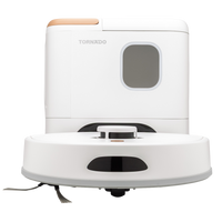 Tornado Robot aspirapolvere 5 in 1 6000 Pa — LIDAR, base autosvuotante