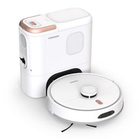 Tornado 5-in-1 Pet Robot Vacuum: 3000Pa, LIDAR Nav, Self-Empty Base w/Handheld, 210min Runtime, Mop/Groom Kit