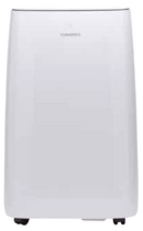 Tornado 9000BTU Portable AC & Heat Pump: 2.64kW Cool/3.4kW Heat, A Eff, Quiet 48-51dB, R290, 18-32°C Cool/13-27°C Heat, Sleep/Timer