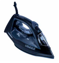 Tornado 2400W Steam Iron: Ceramic Soleplate, 170g Boost/25-40g/min Cont Steam, Vertical Steam, Anti-Calc/Drip, 52s Heat-Up, 300ml Tank
