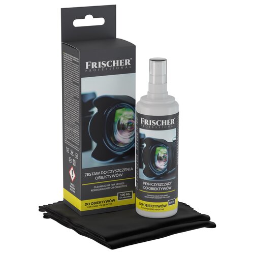 Kit pulizia: Liquido + 2 panni in microfibra - kit + 100 Ml