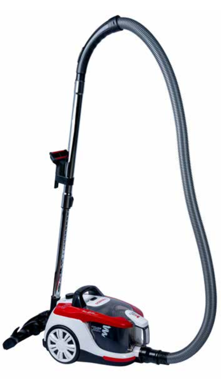Tornado Bagless Cylinder Vacuum: 800W/145W Suction, 1.8L Dust Bin, Dual HEPA (H10+H13), 5m Cable/8m Radius, Eco Brush.