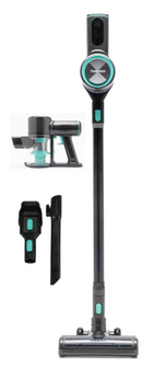 Tornado Cordless Handstick Vacuum: 300W/80W Suction, H10 HEPA, LED Nozzle Light, 40min Runtime, 3 Modes, Motorized Roller.