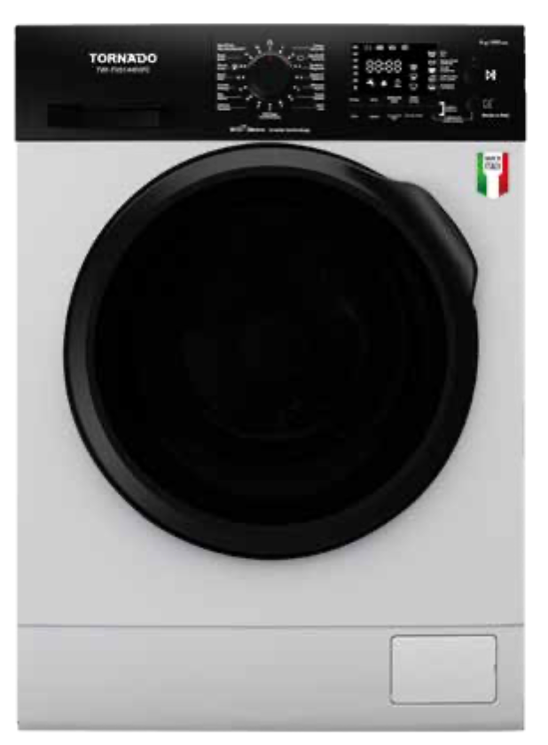 Tornado Lavatrice 8 kg 1400 giri — Inverter, classe A